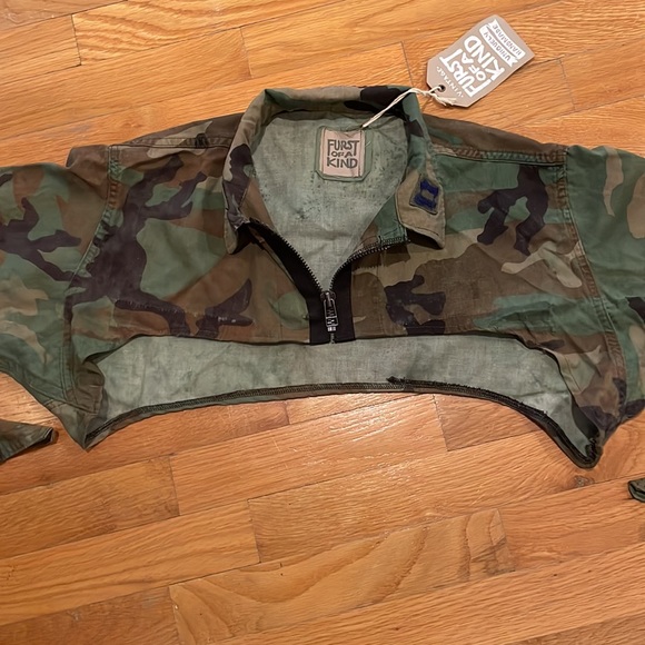 Vintage Furst of a kind NWT shrug camo top one size fits all handmade - Picture 11 of 11